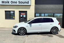 2018 VW Golf R with professional window tint in North Bay